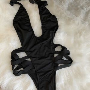 One piece bathing suit in women